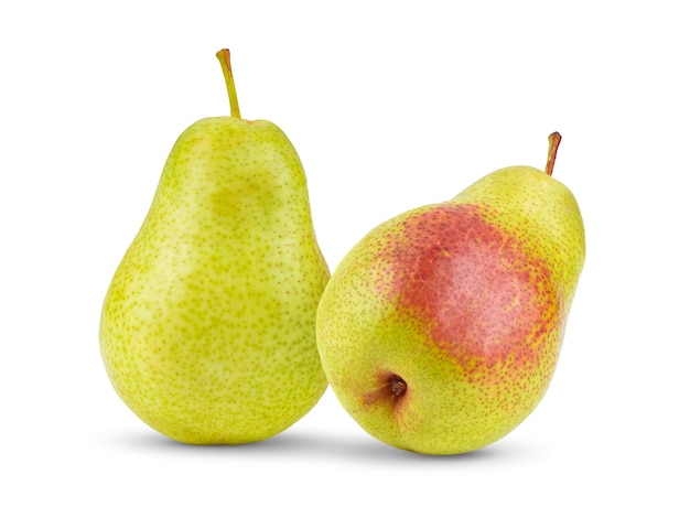 Pears isolated on white background