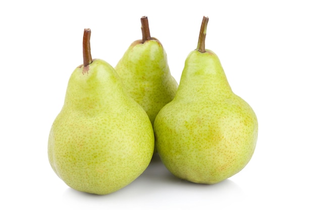 Pears isolated on white background