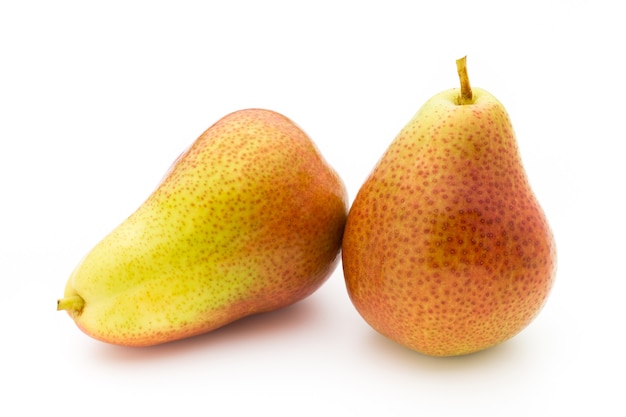 Pears isolated on white.