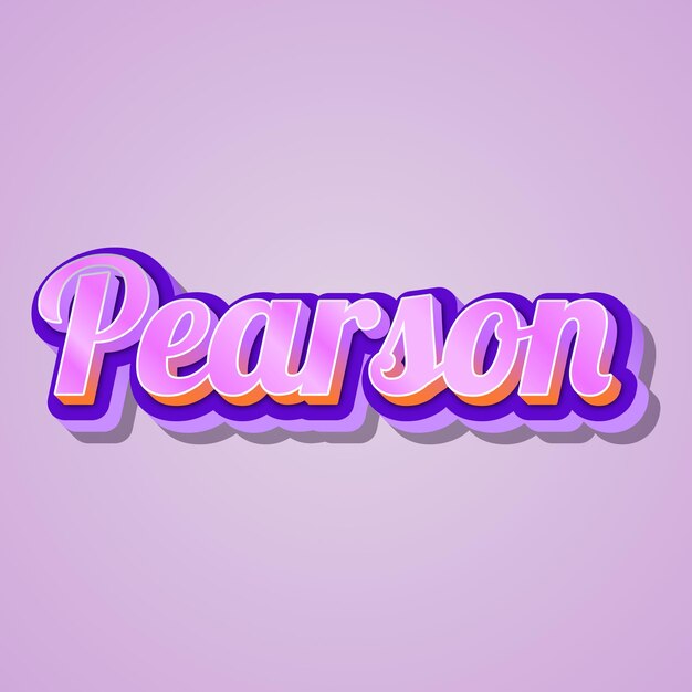 Photo pearson typography 3d design cute text word cool background photo jpg