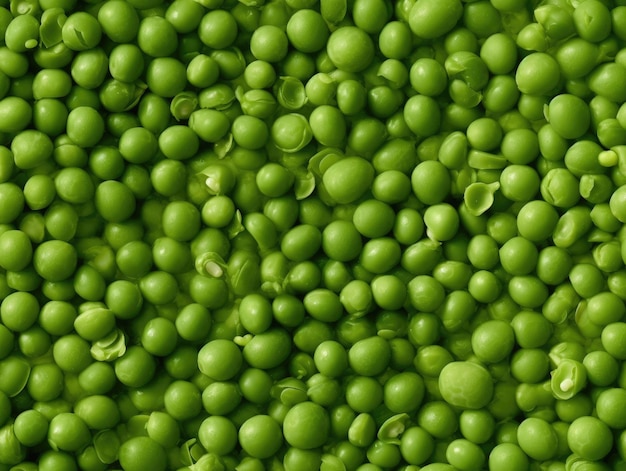 Peas background as seamless tile generative AI