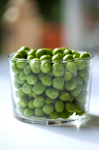 peas in a glass