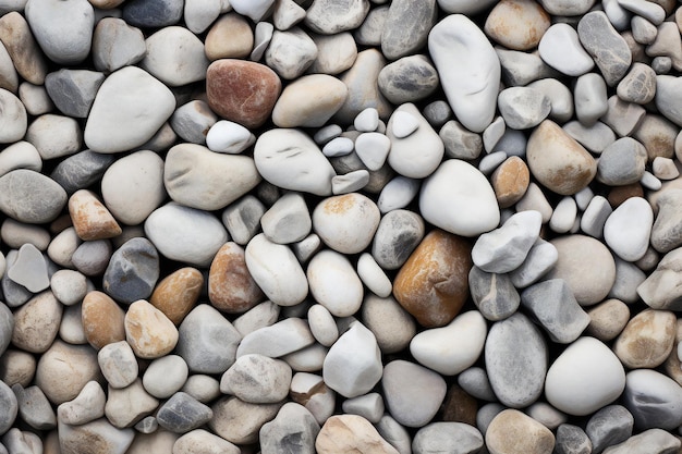 Photo pebble stone background texture pile of pebbles