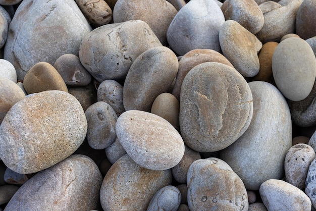 Photo pebble stone over the seaside