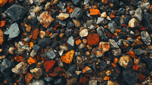 Pebble stones background Colorful pebbles texture