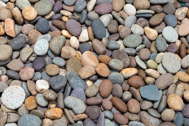 Pebbles sea stones for background