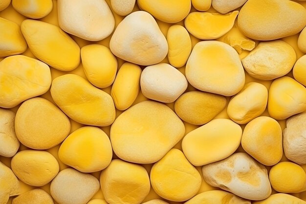 Pebbles stones background with yellow toned