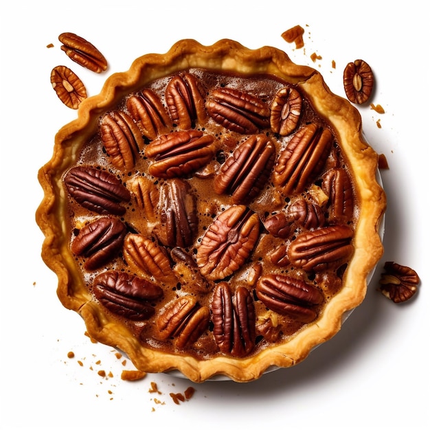 Pecan pie Traditional pastries American cuisine Generative AI