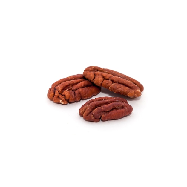 Pecan on a white background