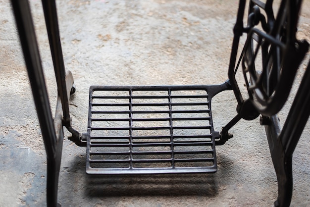 Pedalen van vintage naaimachine