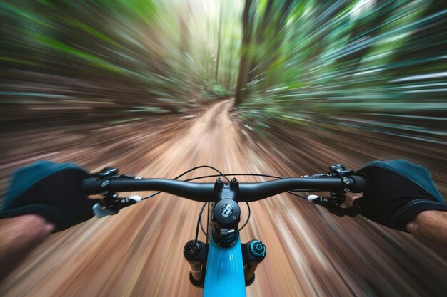 Foto attraverso le prospettive della pedalata in bicicletta