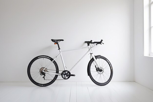 Pedaling Through Simplicity A White Room and the Perfect Bike Pairing