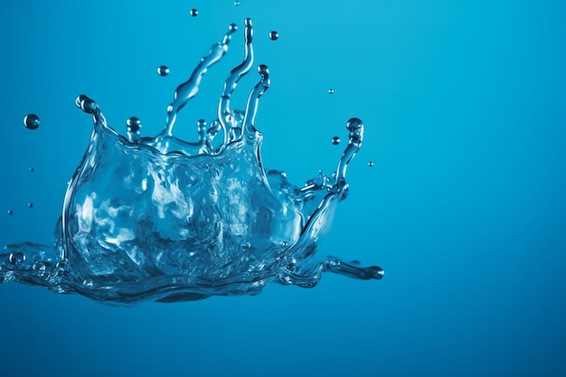 pedestals made of water on a white background