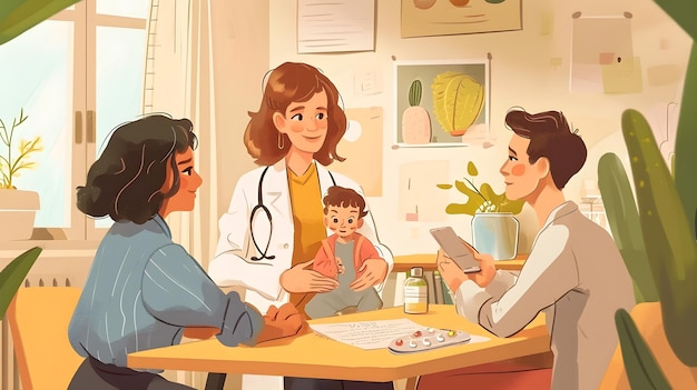 Pediatricians Embrace Nurturing Reassurance and Expert Advice for Parents