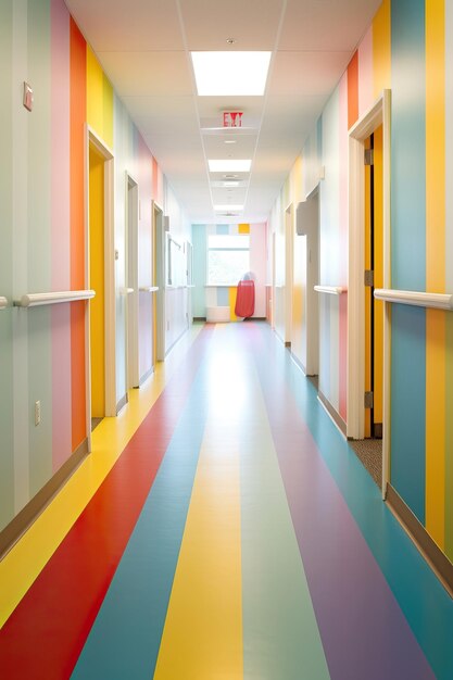 Photo pediatrics department vibrant colors solo image studio