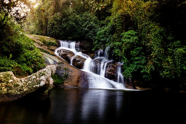 Pedra Branca Waterfall, Paraty, Rio de Janeiro, Brazil.