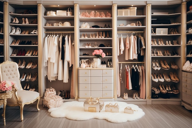 A Peek into a Luxury Female Wardrobe