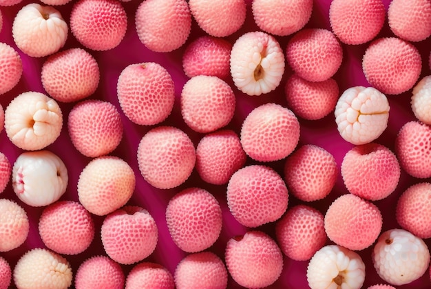 Photo peeled lychee texture background