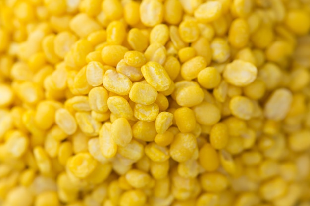 Peeled mung beans on background. 