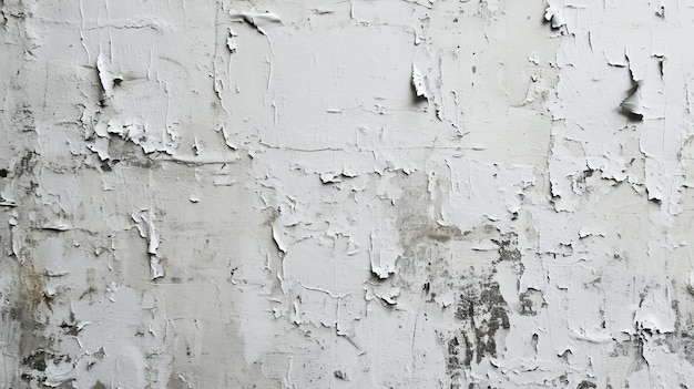 Очистка краски на белой стене - изношенная и эстетическая визуальность
