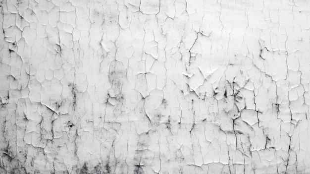 Peeling White Paint on Wall Enhanced with Generative AI