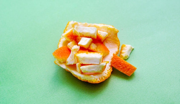 Peels of an orange fruitimage of a