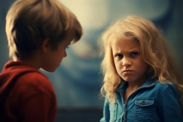 Peer Comparison A child looking disheartened while comparing themselves to others