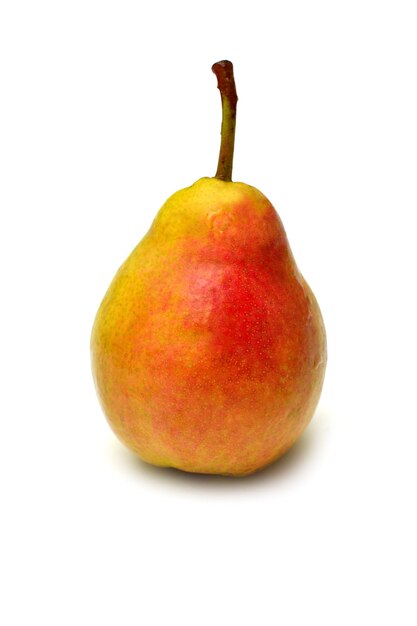 Peer mooi fruit geïsoleerd op een witte achtergrond. Lekker en gezond eten om af te vallen en na het sporten.