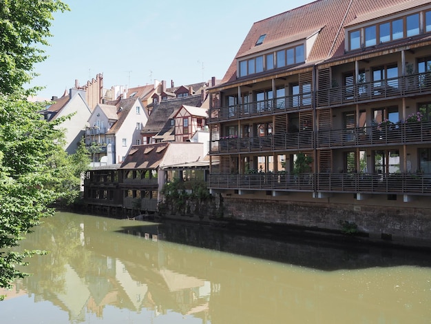 Pegnitz rivier in Nuernberg