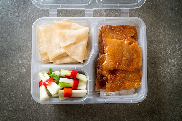 Peking Duck in delivery box