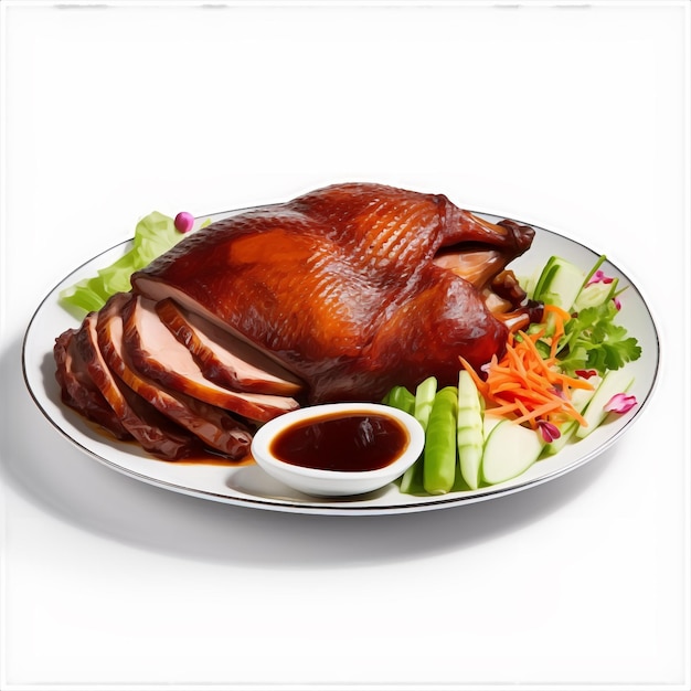 Premium Photo | Peking Duck dish whole roasted duck with a crispy