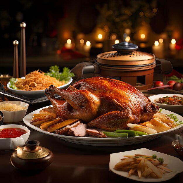 Premium AI Image | Peking Duck Feast for the Senses