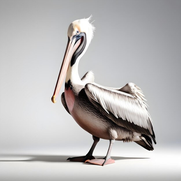 pelican bird eat fish