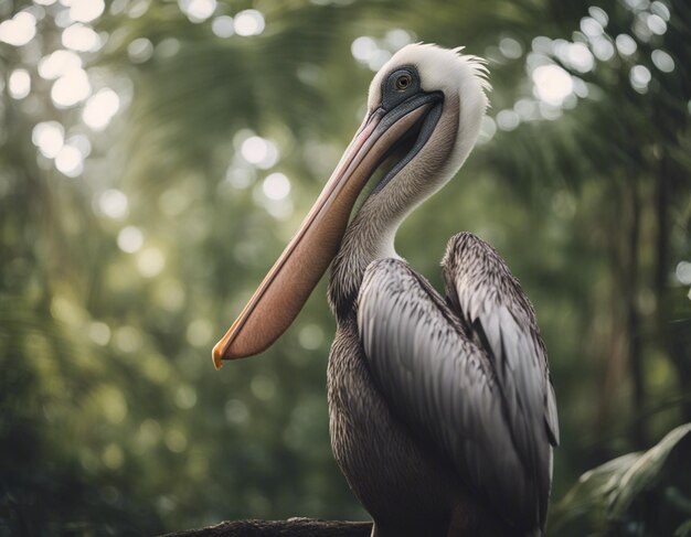 A pelican in jungle