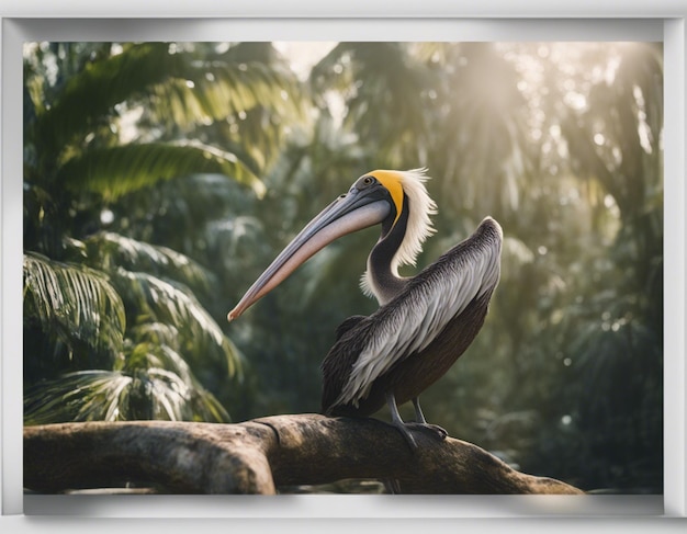 A pelican in jungle