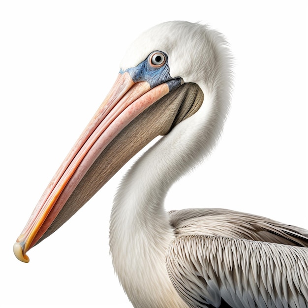 pelican on white background