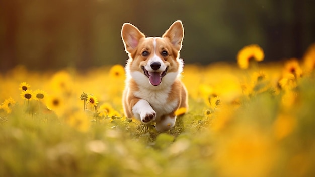 Pembroke Welsh Corgi hondenlopen