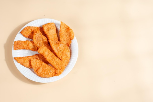 Pempek is a savoury Indonesian fishcake delicacy made of fish and tapioca from Palembang