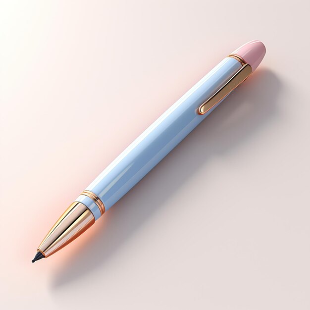 白い背景に隔離されたペン