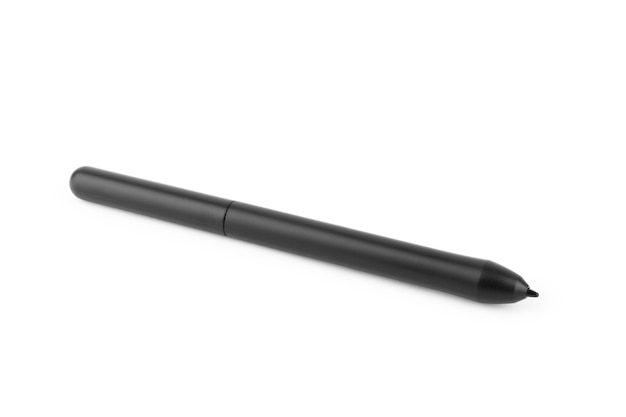 Photo pen tablet on white background.