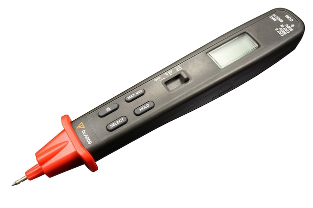 Pen type digitale multimeter geïsoleerd op wit