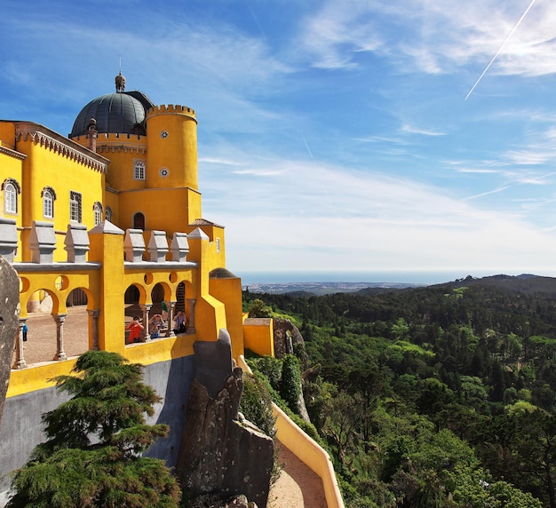 The Pena Palace in Sintra city Portugal