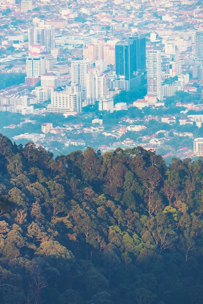 페낭 도시 풍경, 페낭 언덕에서 볼