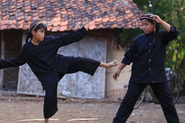 Pencak silat traditional martial art from indonesia