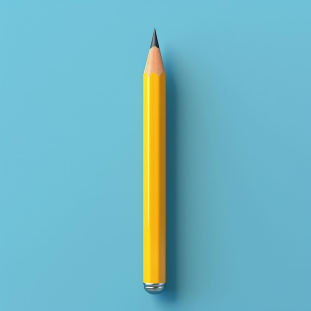 pencil 3d rendering style