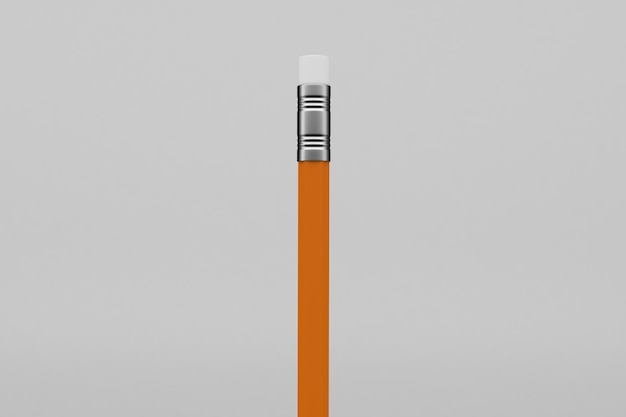 灰色の背景の鉛筆