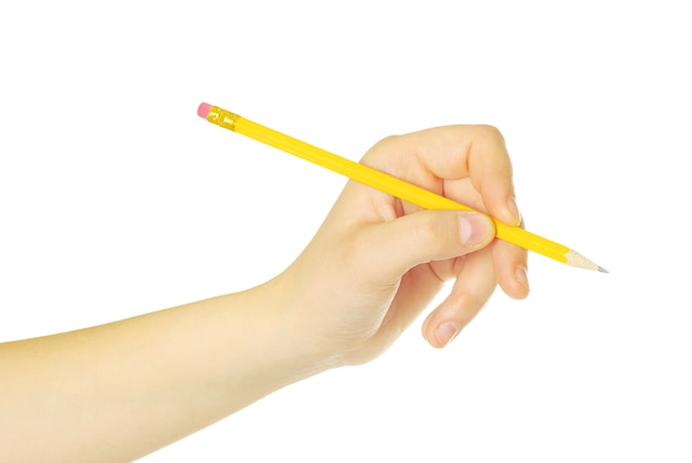 Pencil in hand