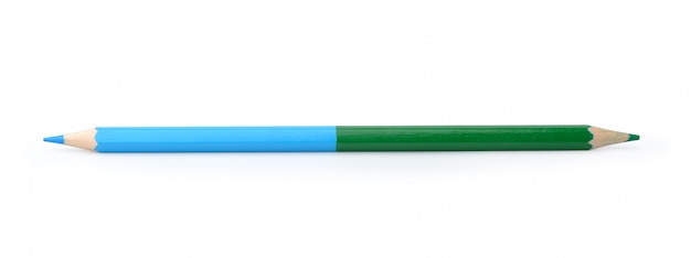 白で隔離される鉛筆
