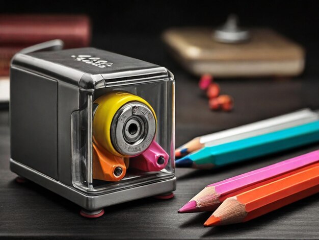 pencil sharpener with selective color colored pencils