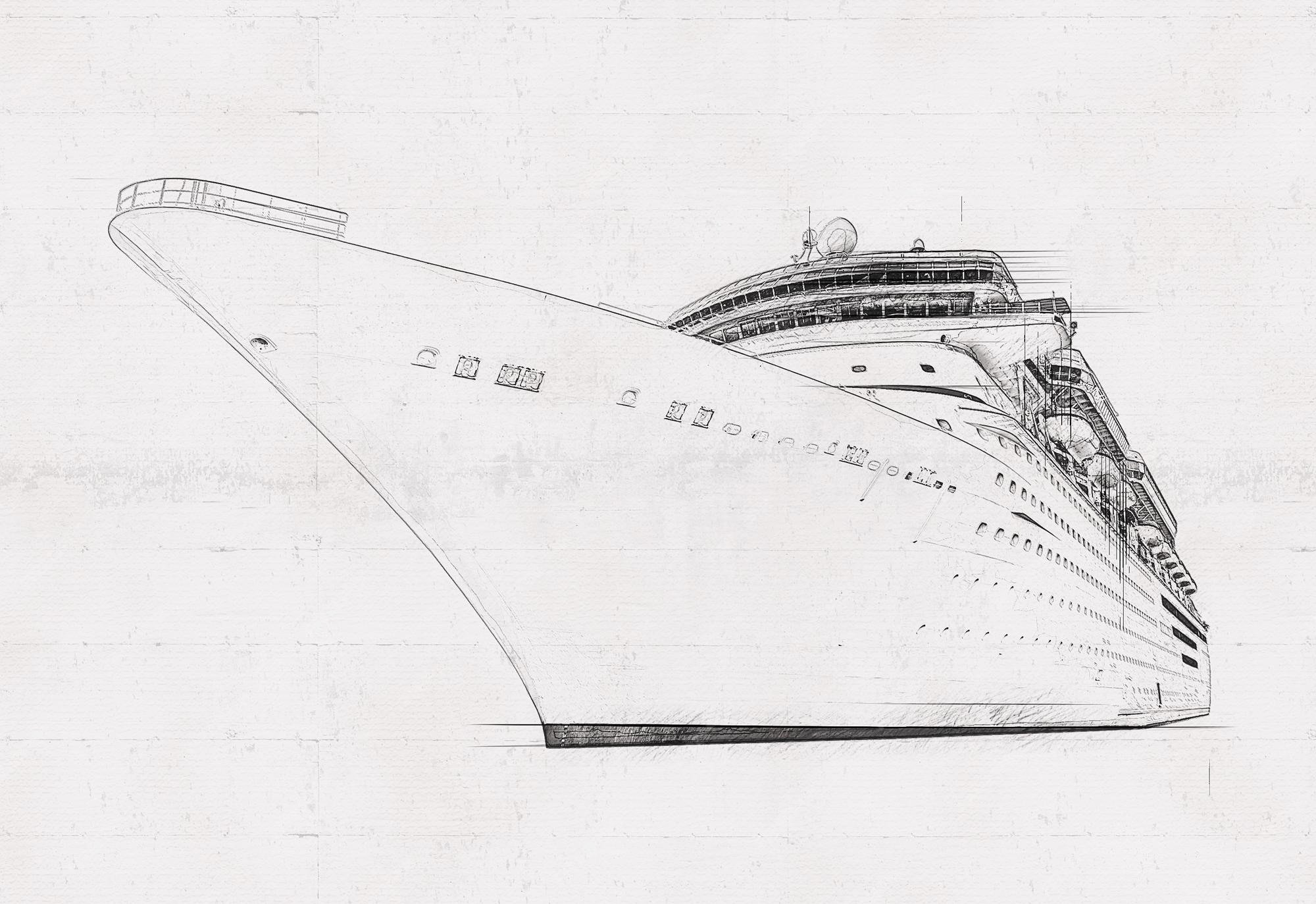 Premium Photo Pencil Sketch Of Big Cruise Ship On White Background premium-photo-pencil-sketch-of-big-cruise-ship-on-white-background